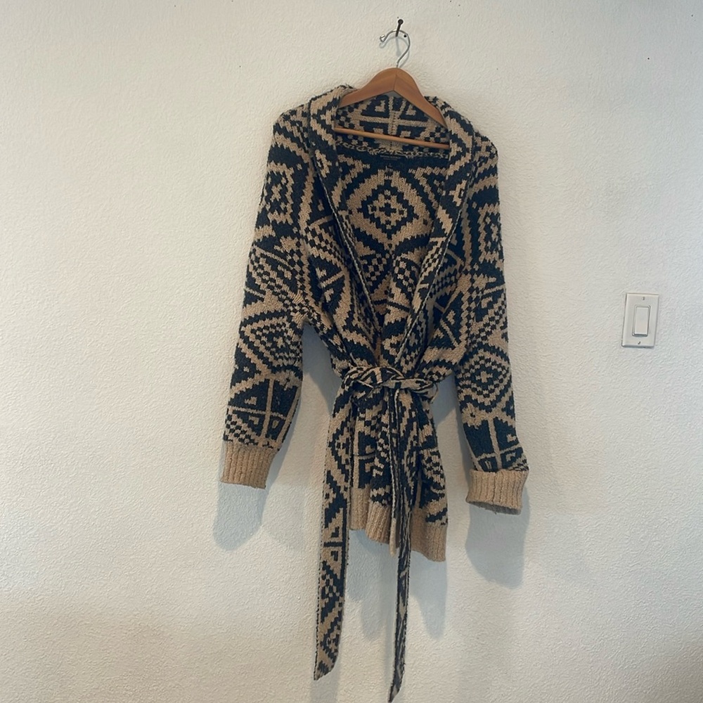 Banana republic organic cotton tie cardigan